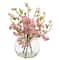 14&#x22; Cherry Blossom Arrangement in Glass Vase